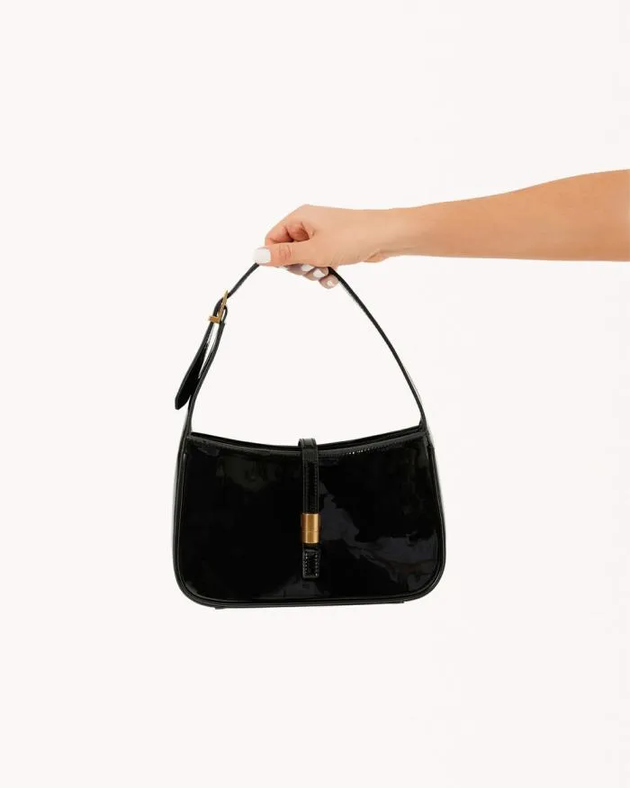 Accessories Billini Bags CLARA SHOULDER BAG BLACK PATENT