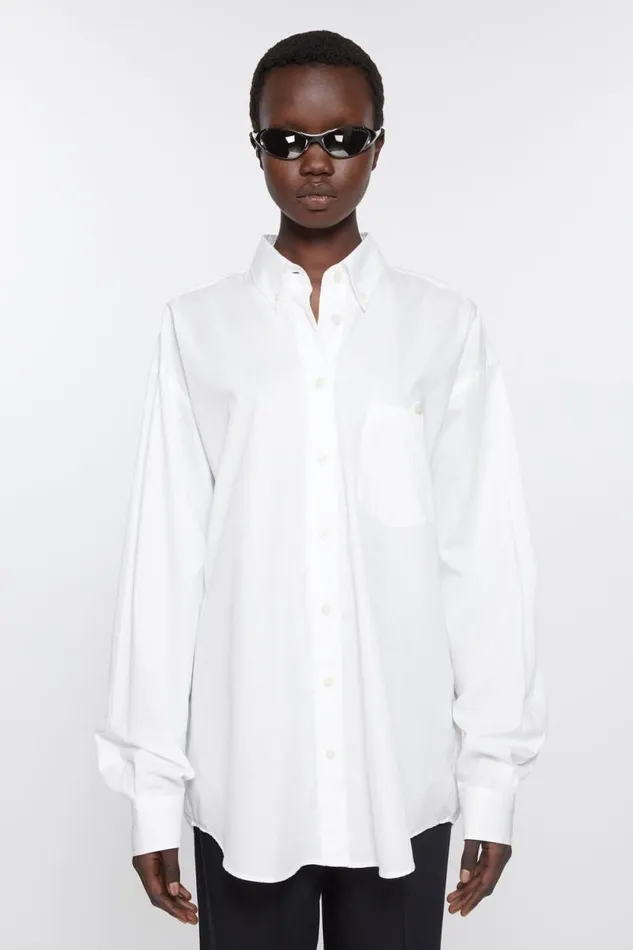 Acne Studios Buttonup Shirt White Women Shirts and Blouses
