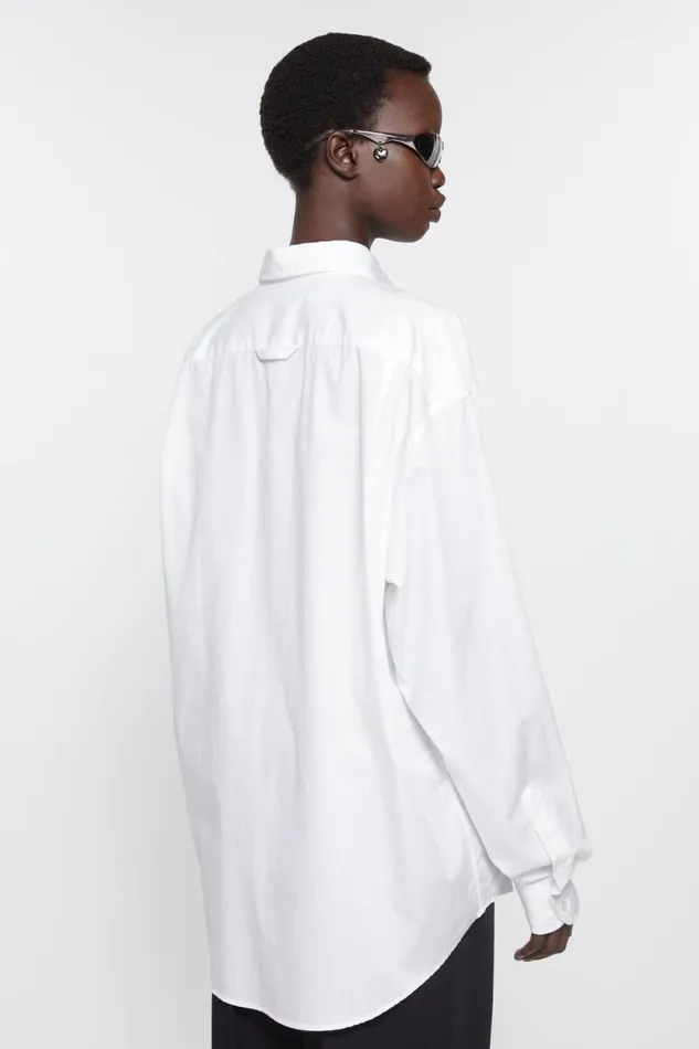 Acne Studios Buttonup Shirt White Women Shirts and Blouses Acne Studios Buttonup Shirt White Women Shirts and Blouses