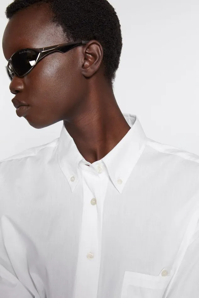 Acne Studios Buttonup Shirt White Women Shirts and Blouses Acne Studios Buttonup Shirt White Women Shirts and Blouses