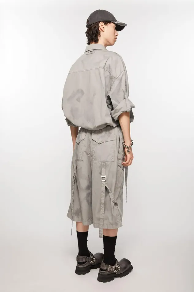 Acne Studios Cargo Shorts Mid Grey Men Shorts Acne Studios Cargo Shorts Mid Grey Men Shorts