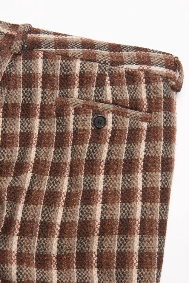 Acne Studios Check Tailored Trousers Beigebrown Women Trousers Acne Studios Check Tailored Trousers Beigebrown Women Trousers