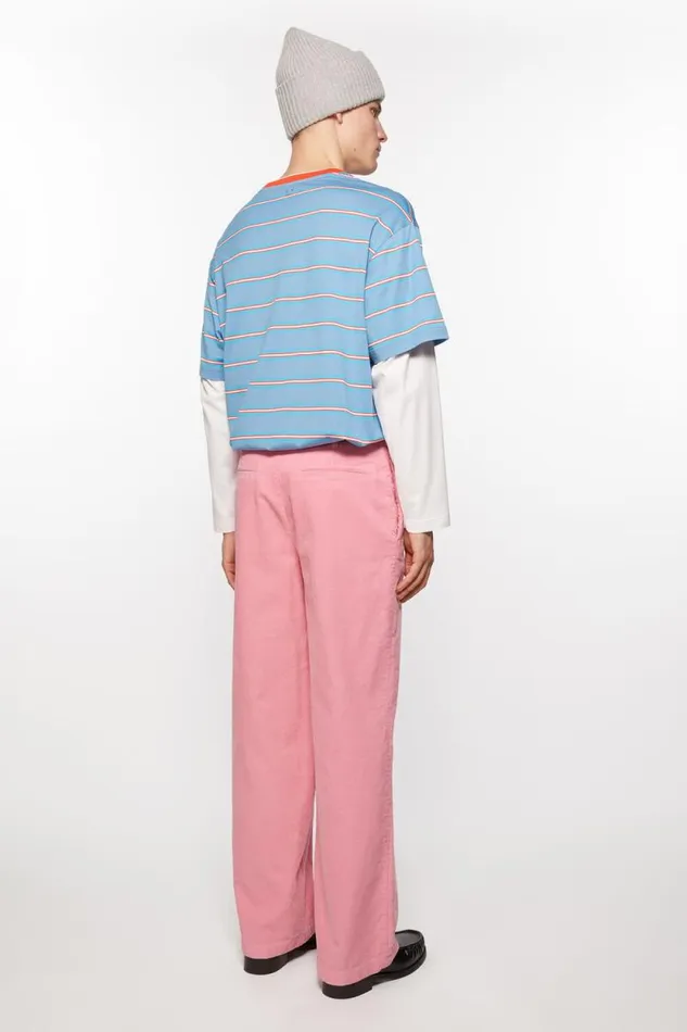 Acne Studios Cord Trousers Tango Pink Women Trousers