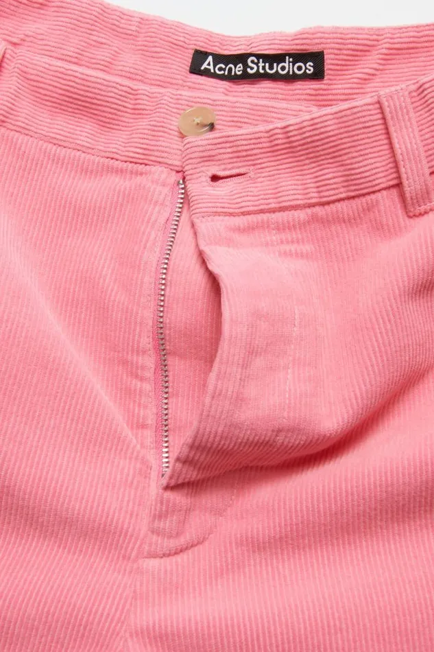 Acne Studios Cord Trousers Tango Pink Women Trousers