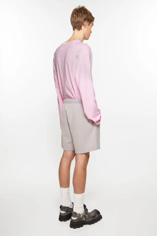 Acne Studios Cotton Shorts Dusty Purple Men Shorts