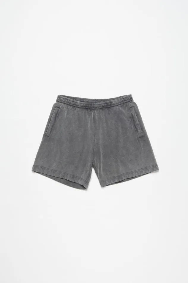 Acne Studios Cotton Shorts Faded Black Women Shorts Acne Studios Cotton Shorts Faded Black Women Shorts