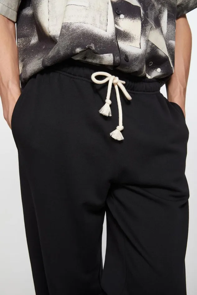 Acne Studios Cotton Sweatpants Black Men Trousers