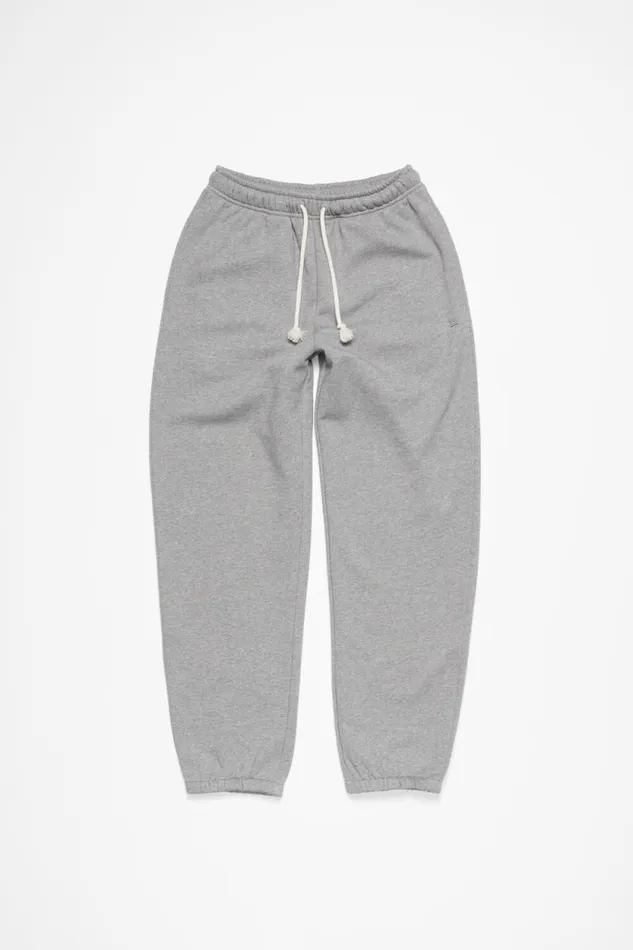 Acne Studios Cotton Sweatpants Light Grey Melange Men Trousers