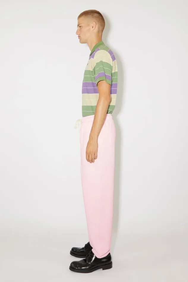 Acne Studios Cotton Sweatpants Light Pink Men Trousers