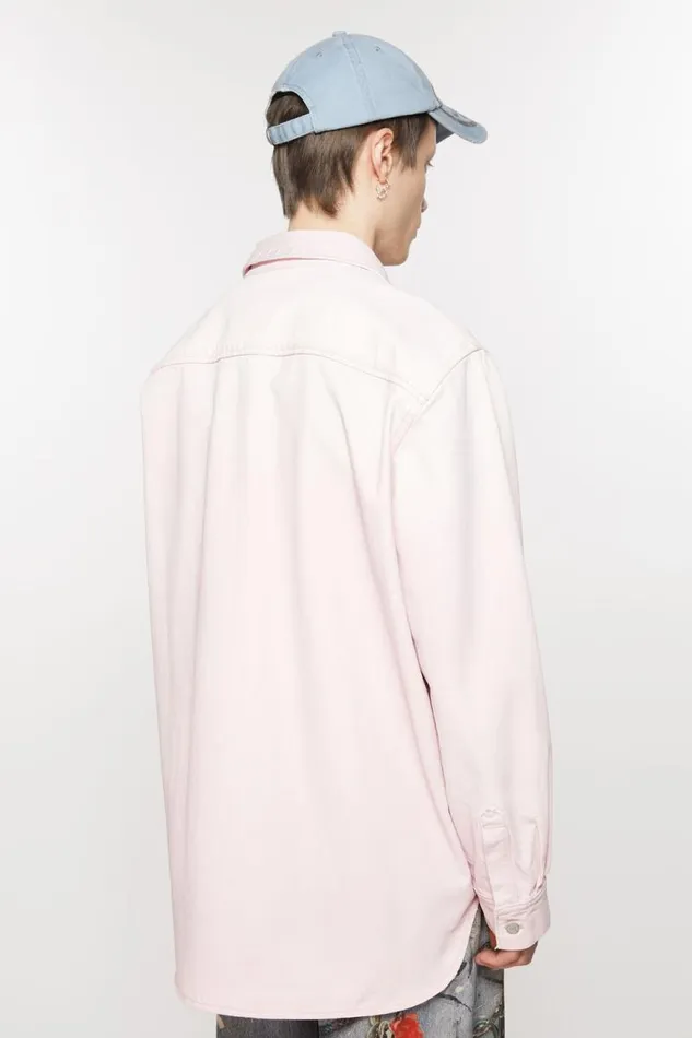 Acne Studios Denim Buttonup Shirt 8211 Relaxed Fit Pale Pink Men Shirts Acne Studios Denim Buttonup Shirt 8211 Relaxed Fit Pale Pink Men Shirts