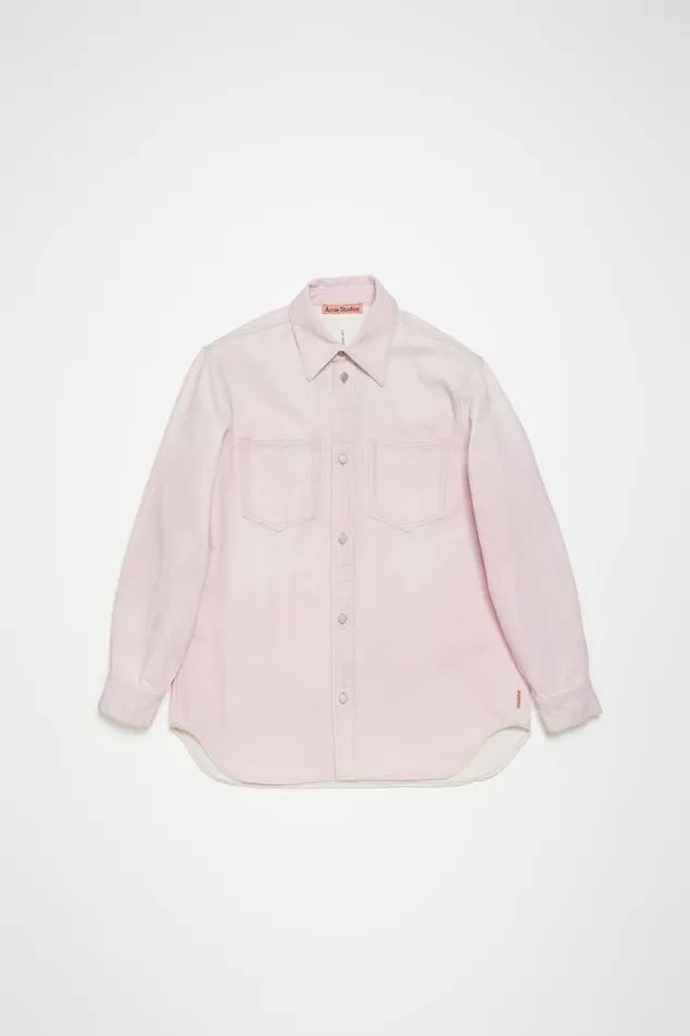 Acne Studios Denim Buttonup Shirt 8211 Relaxed Fit Pale Pink Men Shirts Acne Studios Denim Buttonup Shirt 8211 Relaxed Fit Pale Pink Men Shirts