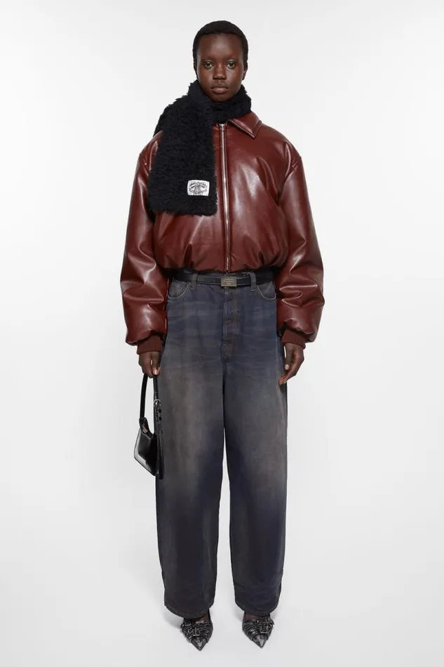Acne Studios Fluffy Scarf 8211 Narrow Black Men Scarves Acne Studios Fluffy Scarf 8211 Narrow Black Men Scarves