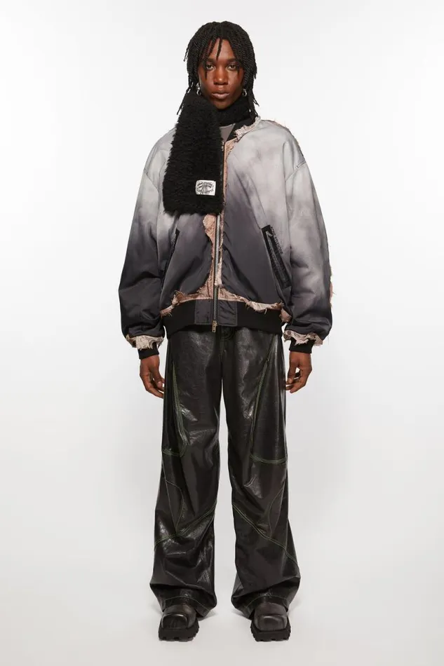 Acne Studios Fluffy Scarf 8211 Narrow Black Men Scarves Acne Studios Fluffy Scarf 8211 Narrow Black Men Scarves