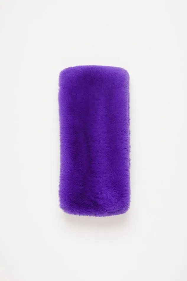 Acne Studios Furry Scarf Purple Women Scarves