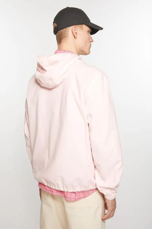 Acne Studios Hooded Jacket Pink Men Outerwear Acne Studios Hooded Jacket Pink Men Outerwear