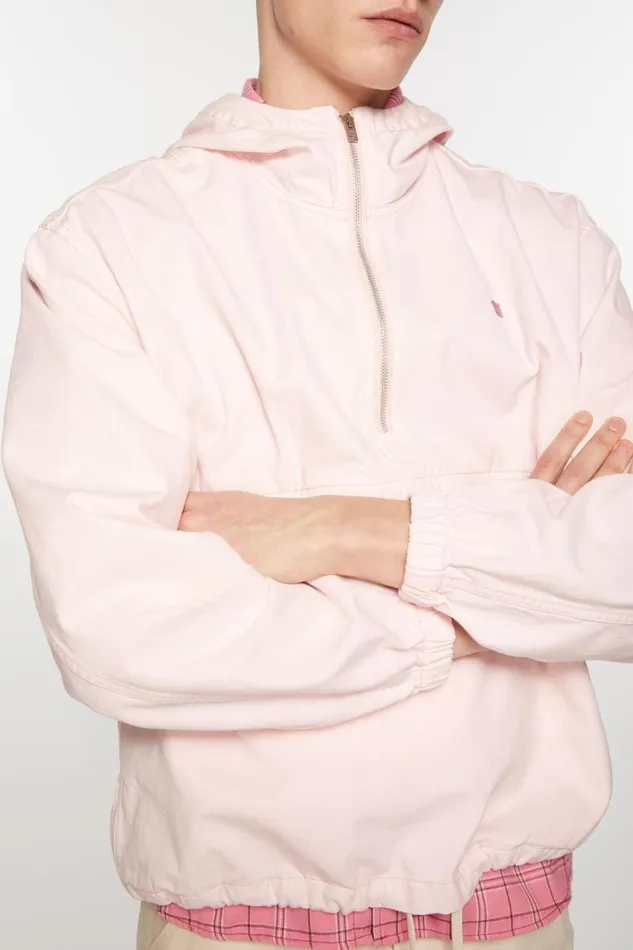 Acne Studios Hooded Jacket Pink Men Outerwear Acne Studios Hooded Jacket Pink Men Outerwear