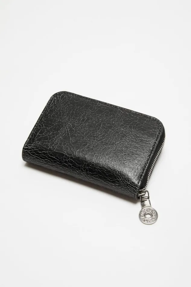 Acne Studios Leather Zip Wallet Black Men Small Leather Goods Acne Studios Leather Zip Wallet Black Men Small Leather Goods