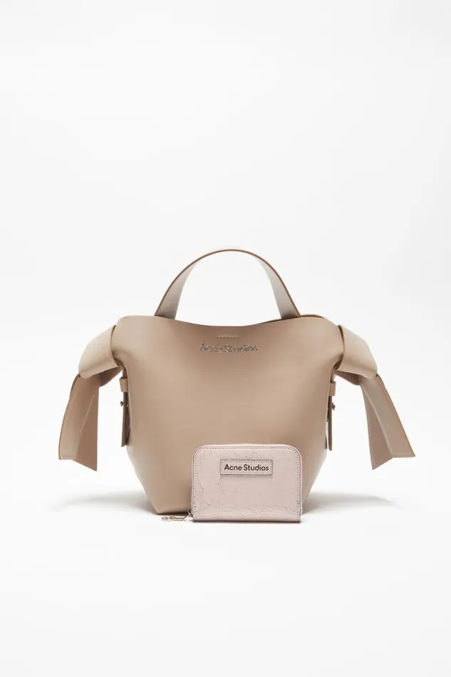 Acne Studios Leather Zip Wallet Pastel Pink Women Small Leather Goods