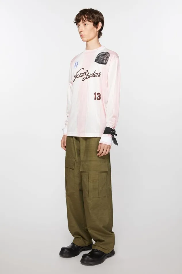 Acne Studios Light Print Scarf Blackwhite Women Scarves