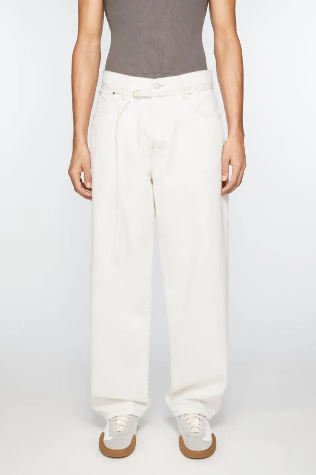 Acne Studios Loose Fit Jeans 8211 1991 Toj Off White Women Jeans