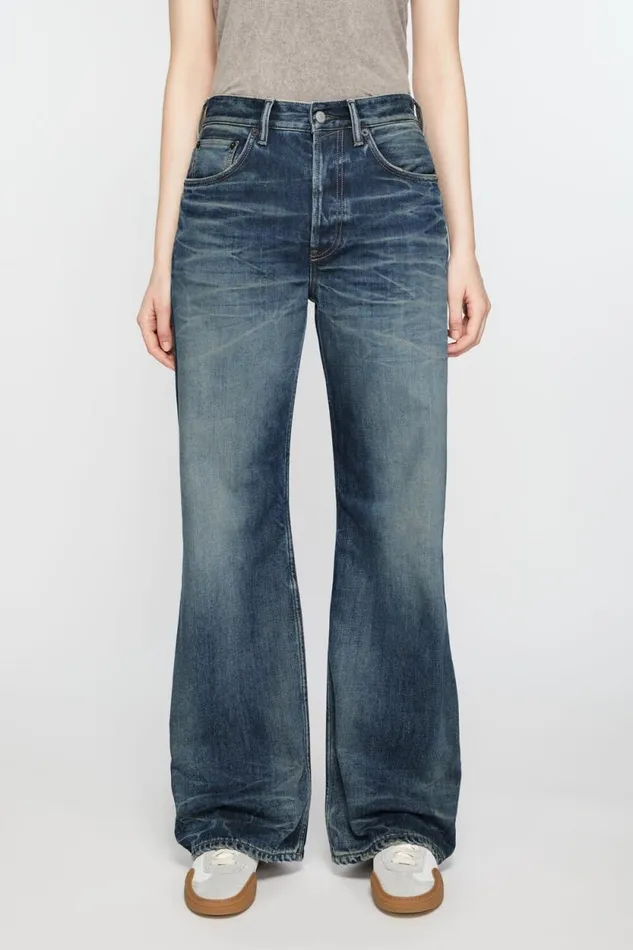 Acne Studios Loose Fit Jeans 8211 2021F Mid Blue Women Jeans