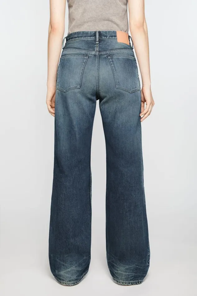 Acne Studios Loose Fit Jeans 8211 2021F Mid Blue Women Jeans Acne Studios Loose Fit Jeans 8211 2021F Mid Blue Women Jeans