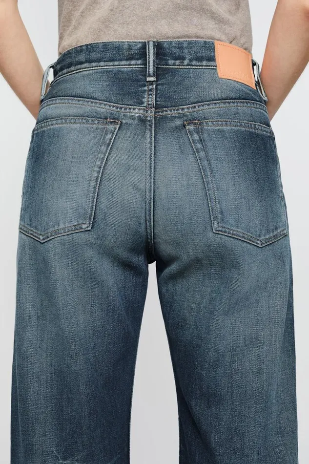 Acne Studios Loose Fit Jeans 8211 2021F Mid Blue Women Jeans Acne Studios Loose Fit Jeans 8211 2021F Mid Blue Women Jeans