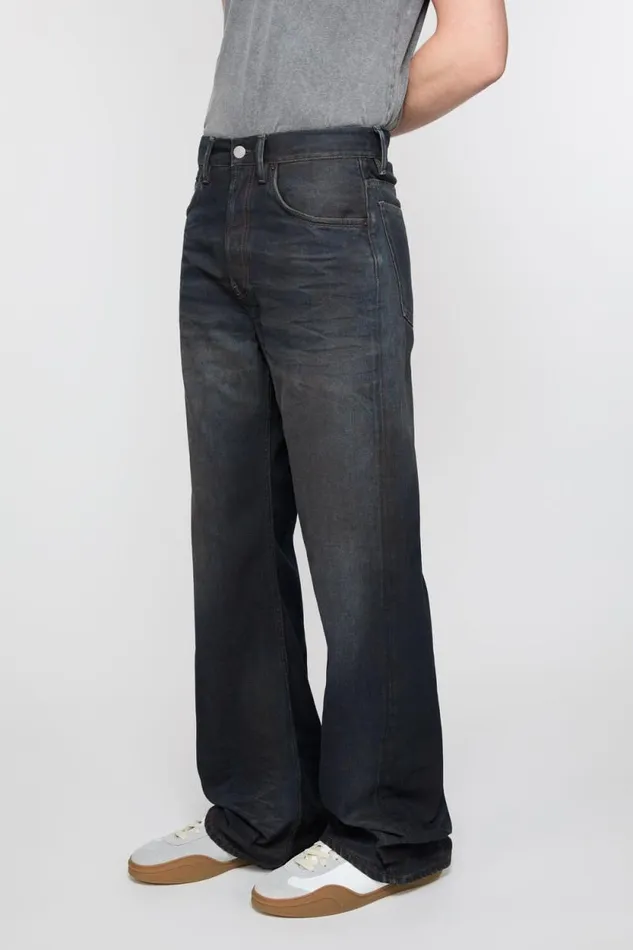 Acne Studios Loose Fit Jeans 8211 2021M Dark Blue Men Jeans Acne Studios Loose Fit Jeans 8211 2021M Dark Blue Men Jeans