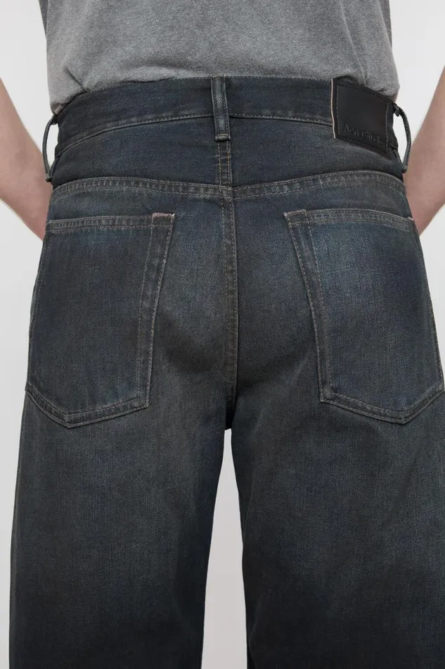 Acne Studios Loose Fit Jeans 8211 2021M Dark Blue Men Jeans Acne Studios Loose Fit Jeans 8211 2021M Dark Blue Men Jeans