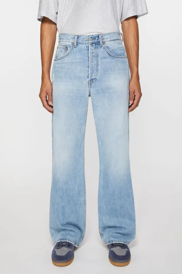 Acne Studios Loose Fit Jeans 8211 2021M Light Blue Men Jeans