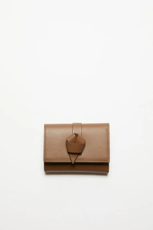 Acne Studios Musubi Folded Wallet Camel Brown Men Bags