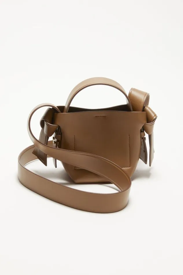 Acne Studios Musubi Micro Tote Camel Brown Men Bags Acne Studios Musubi Micro Tote Camel Brown Men Bags
