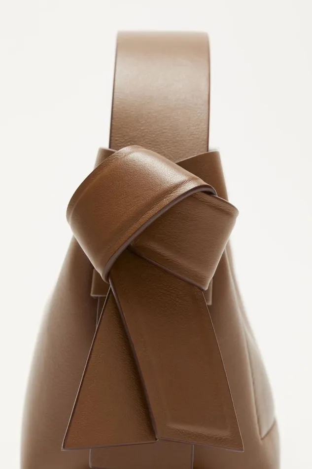 Acne Studios Musubi Micro Tote Camel Brown Men Bags Acne Studios Musubi Micro Tote Camel Brown Men Bags