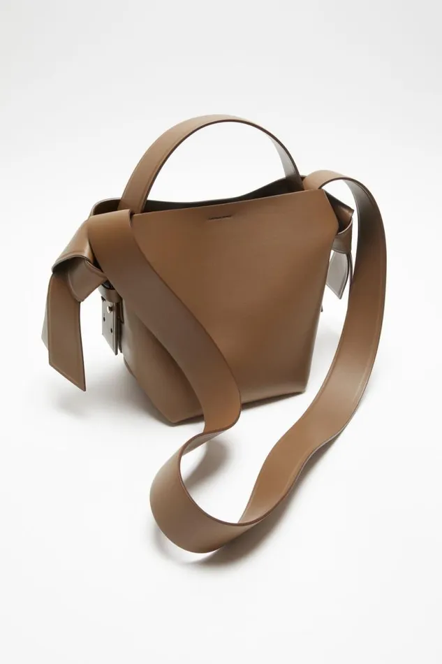 Acne Studios Musubi Mini Shoulder Bag Camel Brown Men Bags Acne Studios Musubi Mini Shoulder Bag Camel Brown Men Bags