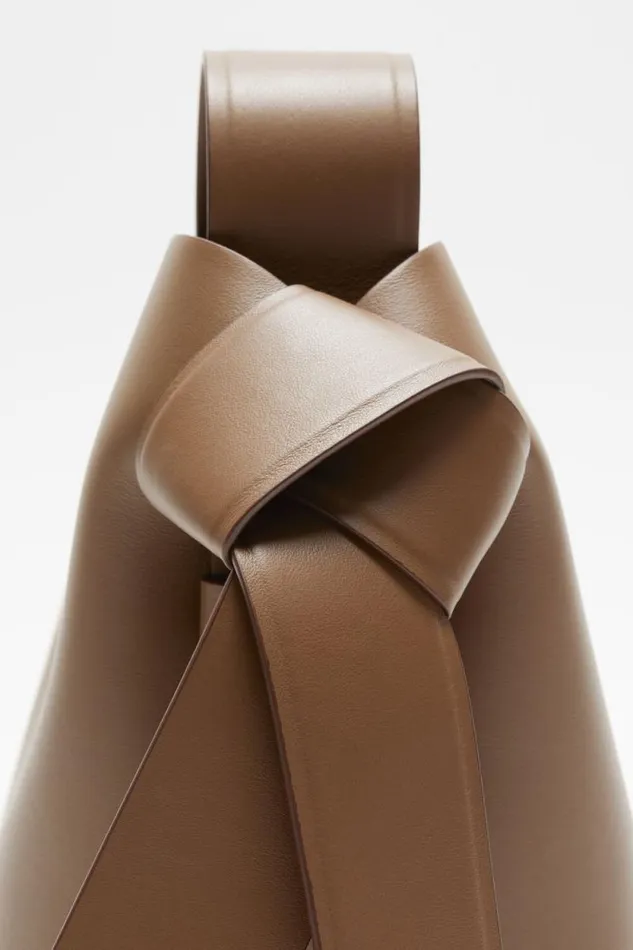 Acne Studios Musubi Mini Shoulder Bag Camel Brown Men Bags Acne Studios Musubi Mini Shoulder Bag Camel Brown Men Bags