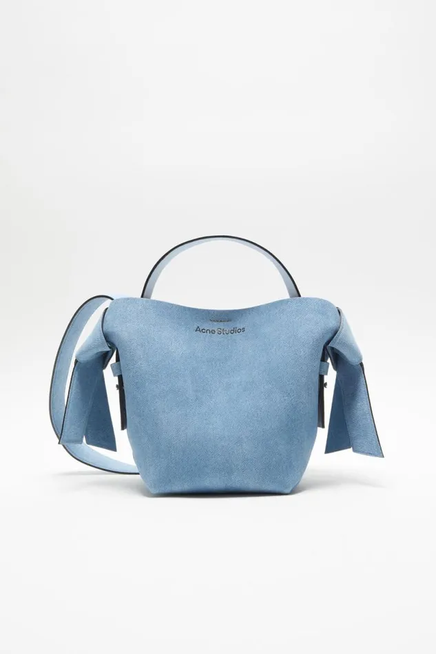 Acne Studios Musubi Mini Shoulder Bag Light Blue Women Bags
