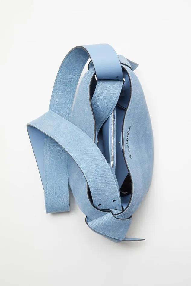 Acne Studios Musubi Mini Shoulder Bag Light Blue Women Bags