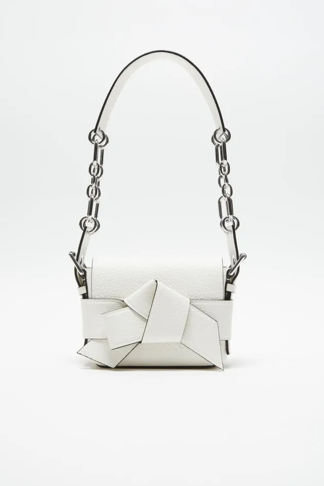 Acne Studios Musubi Shoulder Bag White Men Bags