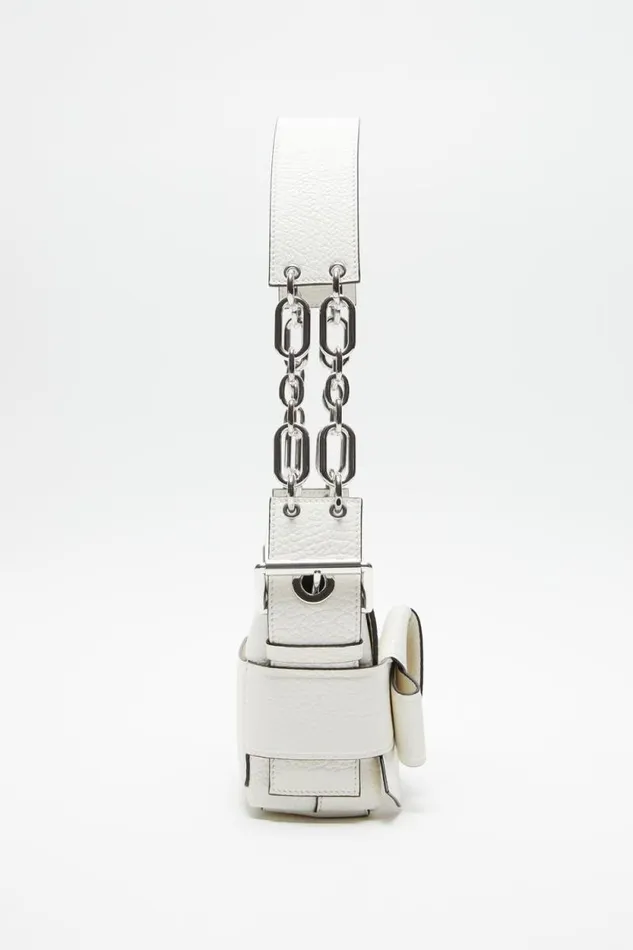Acne Studios Musubi Shoulder Bag White Men Bags Acne Studios Musubi Shoulder Bag White Men Bags