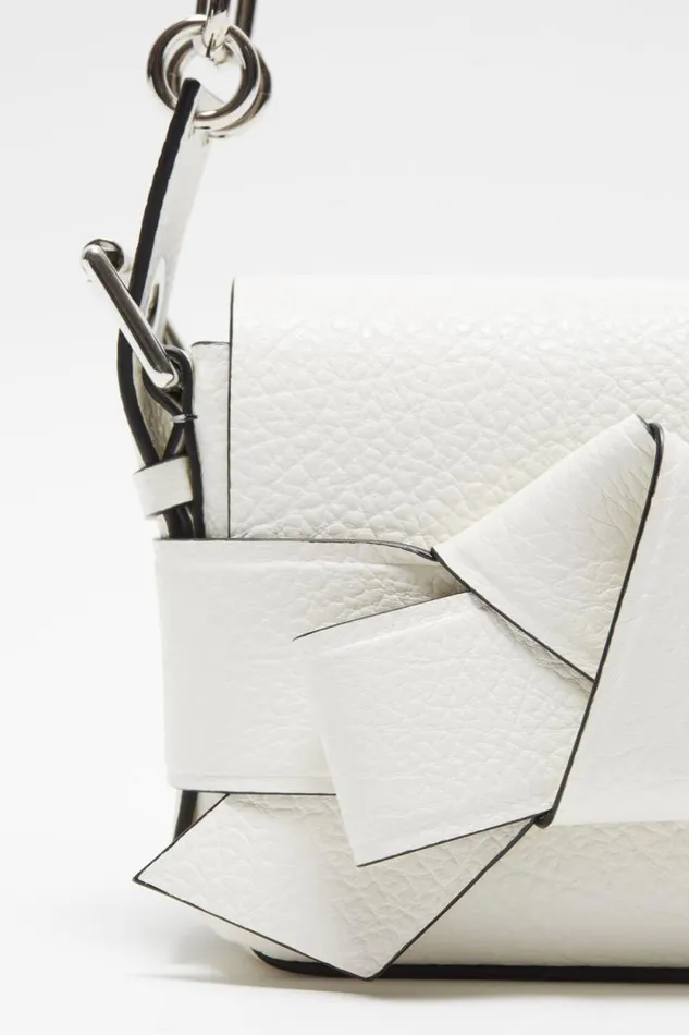 Acne Studios Musubi Shoulder Bag White Men Bags Acne Studios Musubi Shoulder Bag White Men Bags
