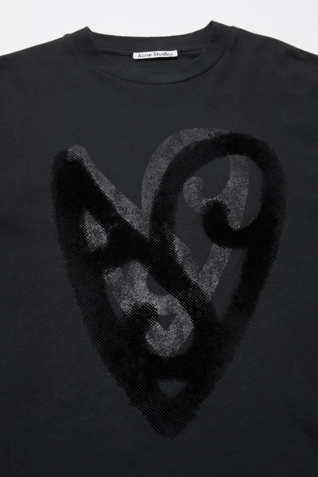 Acne Studios Printed Tshirt Black Men Tshirts Acne Studios Printed Tshirt Black Men Tshirts