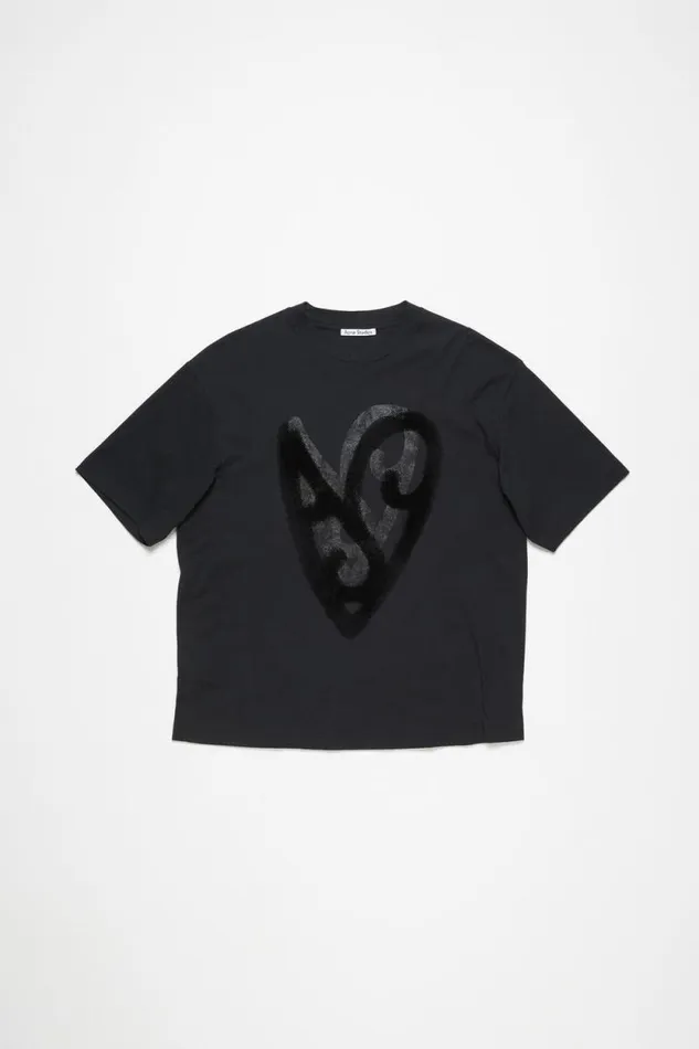 Acne Studios Printed Tshirt Black Men Tshirts Acne Studios Printed Tshirt Black Men Tshirts