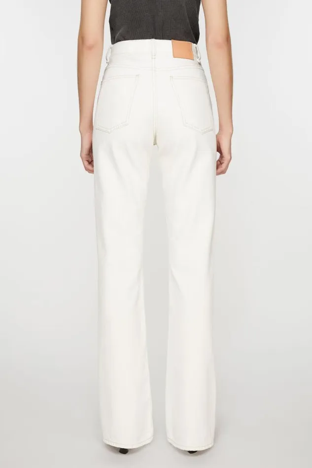 Acne Studios Regular Fit Jeans 8211 1977 Off White Women Jeans