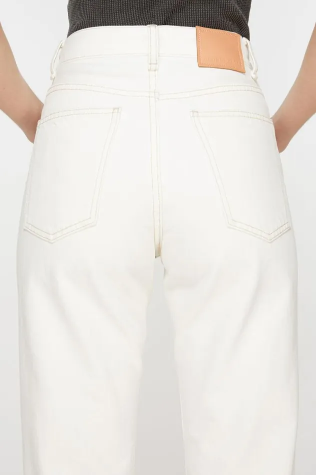 Acne Studios Regular Fit Jeans 8211 1977 Off White Women Jeans
