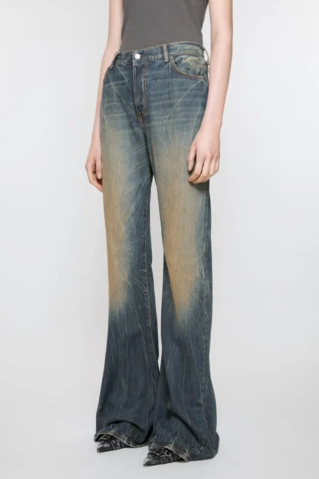 Acne Studios Regular Fit Jeans 8211 2024F Dark Blue Women Jeans