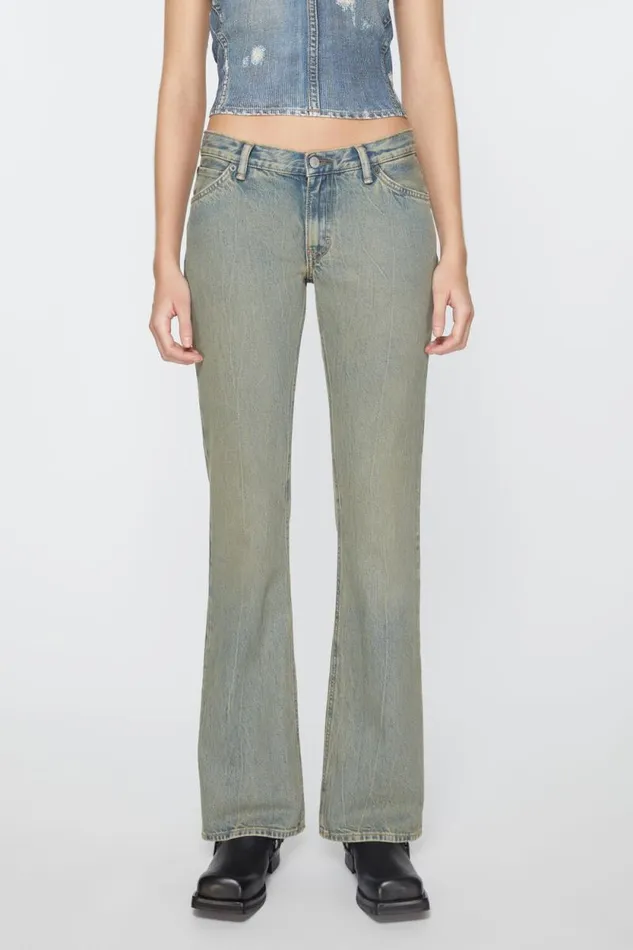 Acne Studios Slim Fit Jeans 8211 2005 Bluebeige Women Jeans