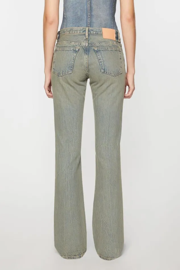 Acne Studios Slim Fit Jeans 8211 2005 Bluebeige Women Jeans