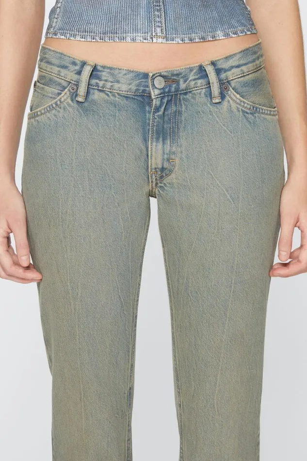 Acne Studios Slim Fit Jeans 8211 2005 Bluebeige Women Jeans