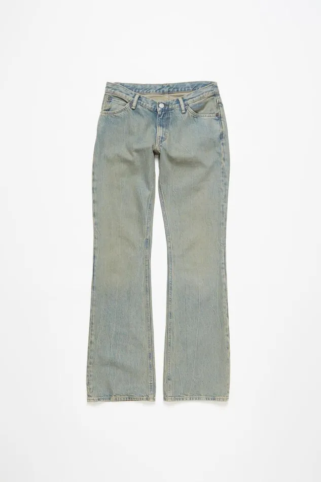Acne Studios Slim Fit Jeans 8211 2005 Bluebeige Women Jeans