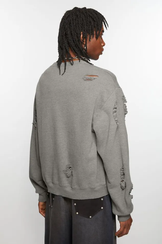 Acne Studios Sweater Printed Logo Moss Green Men Sweatshirts Acne Studios Sweater Printed Logo Moss Green Men Sweatshirts